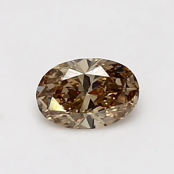 0.55ct Oval Natural Diamond (Colour Fancy, Clarity VVS2, GIA Certified)