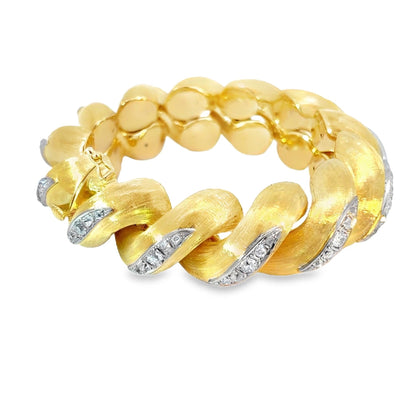 Armband halve schakel diamant