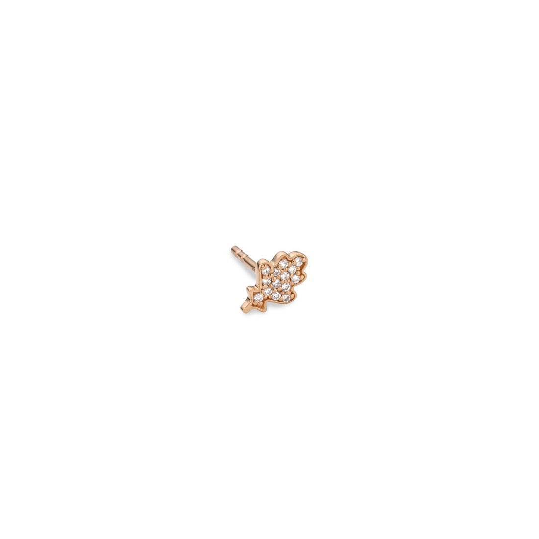 Oak Babyleaf oorsteker rosegoud